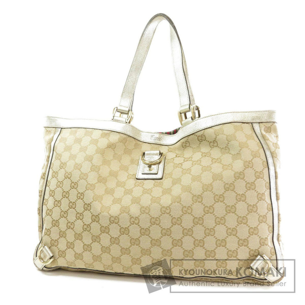 Gucci GG Canvas Abbey Tote Bag beige Gold